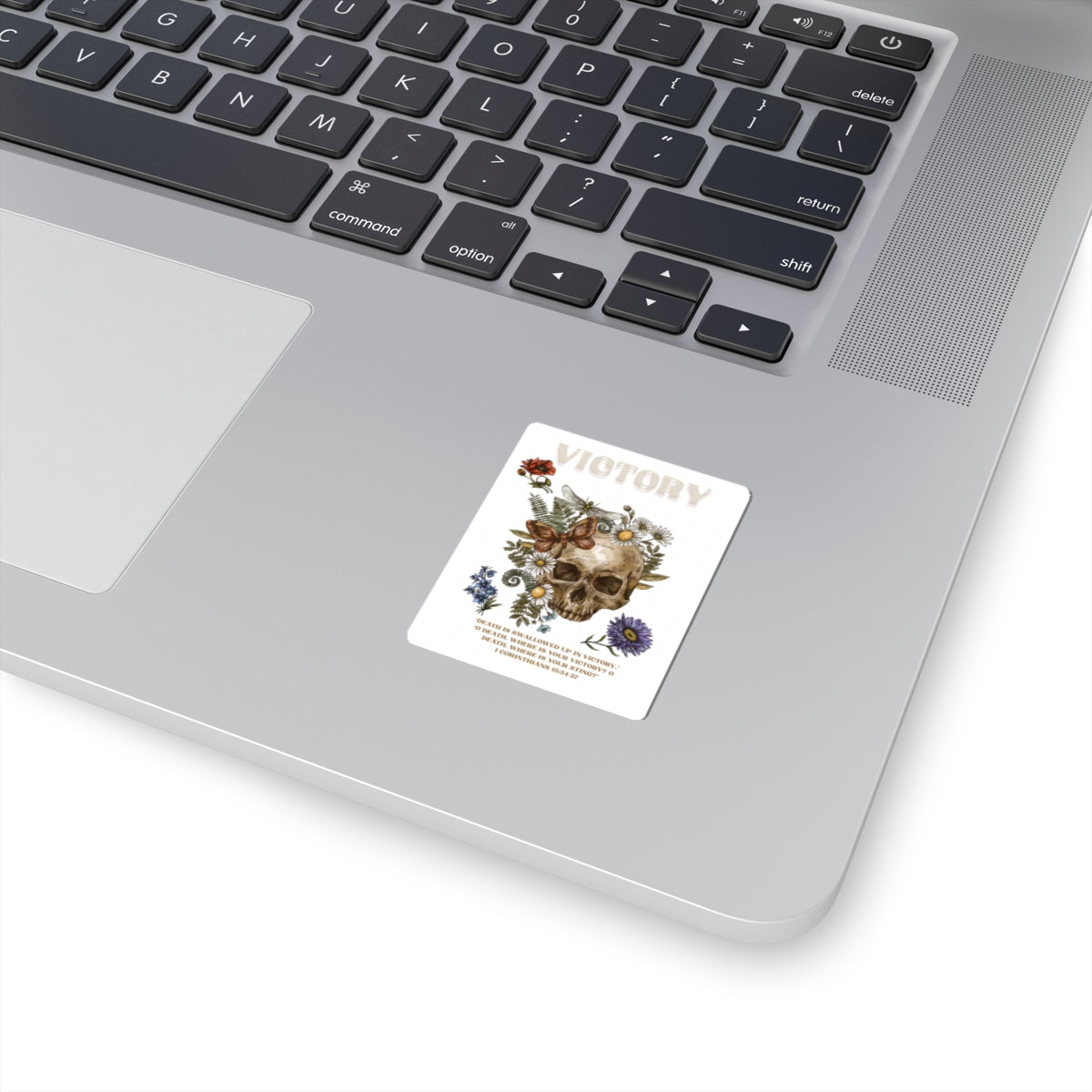 Victory Skull Sticker - 1 Cor. 15: 54-55