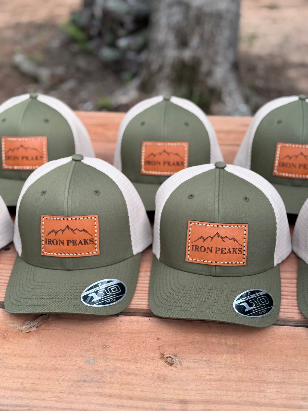 Custom Logo Leather Engraved Hats - Bulk