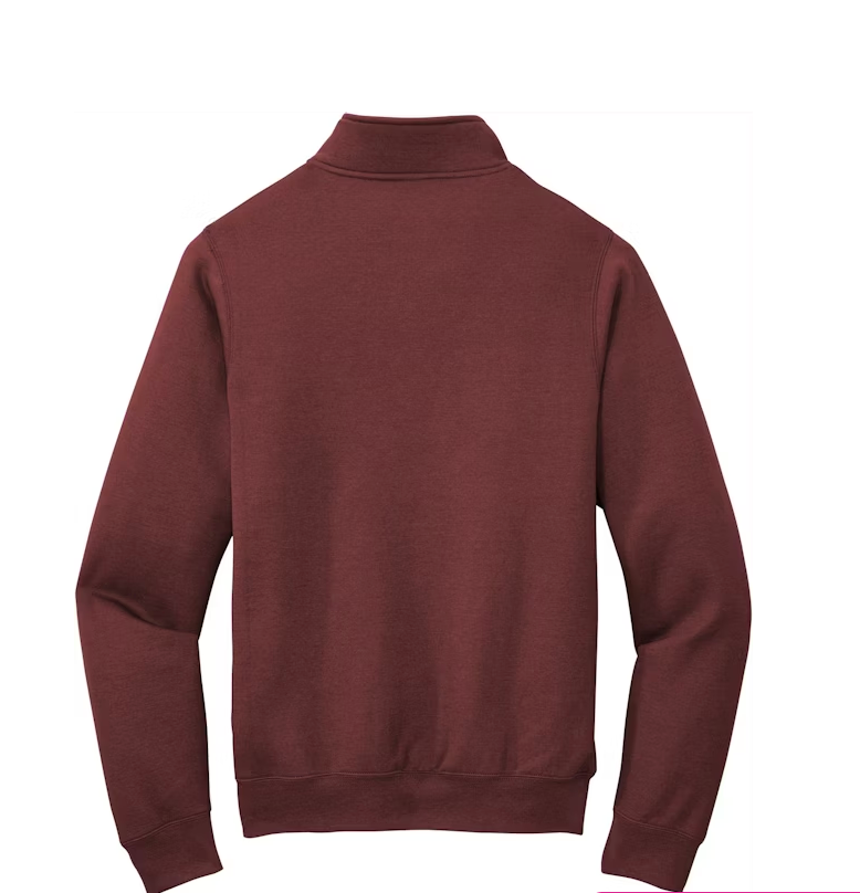 maroon sweatshirt on a white background