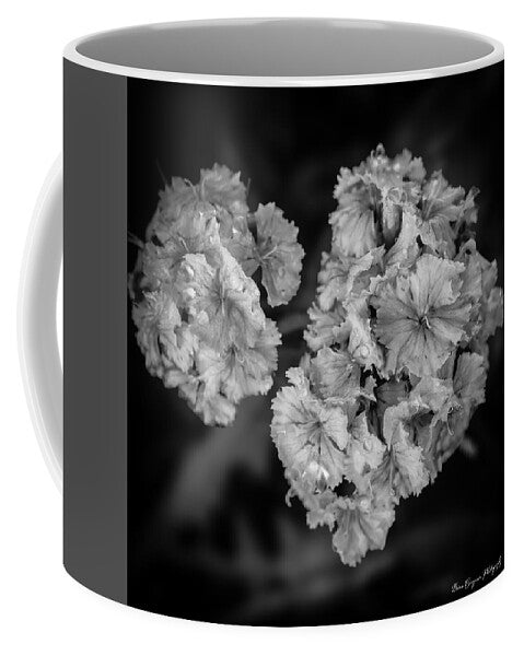Black and White Floral Study - Mug