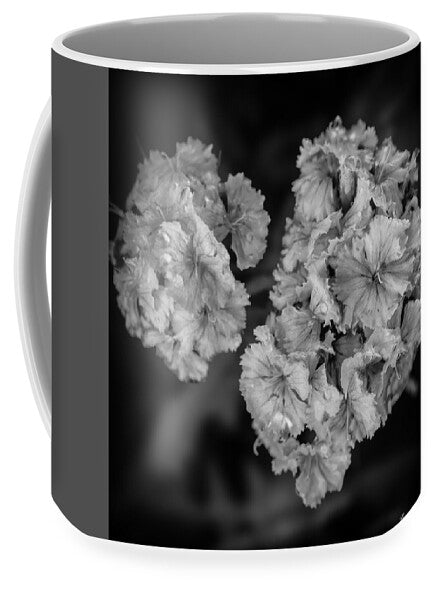 Black and White Floral Study - Mug