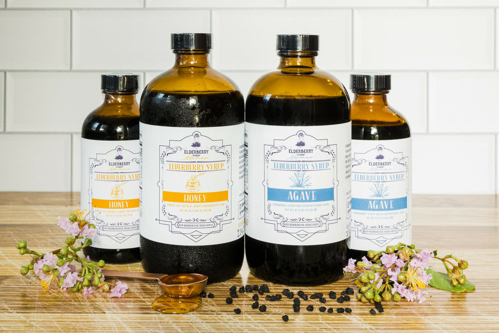 Elderberry Syrup with Local Honey
