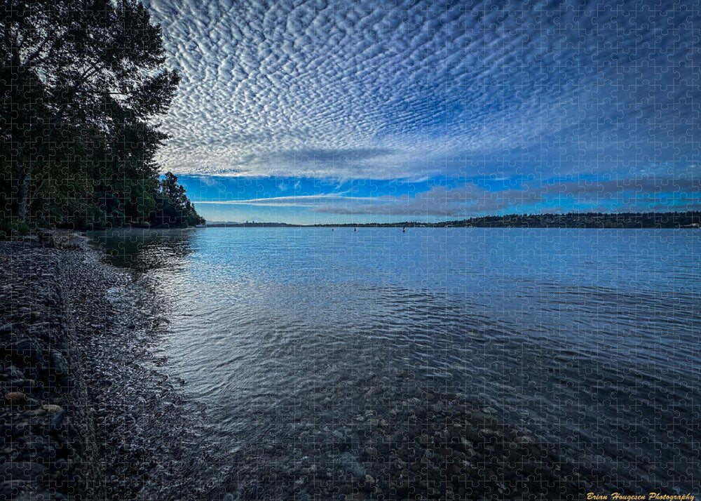 Reflection of the clouds Puzzle photography artwork by Brian Hougesen
