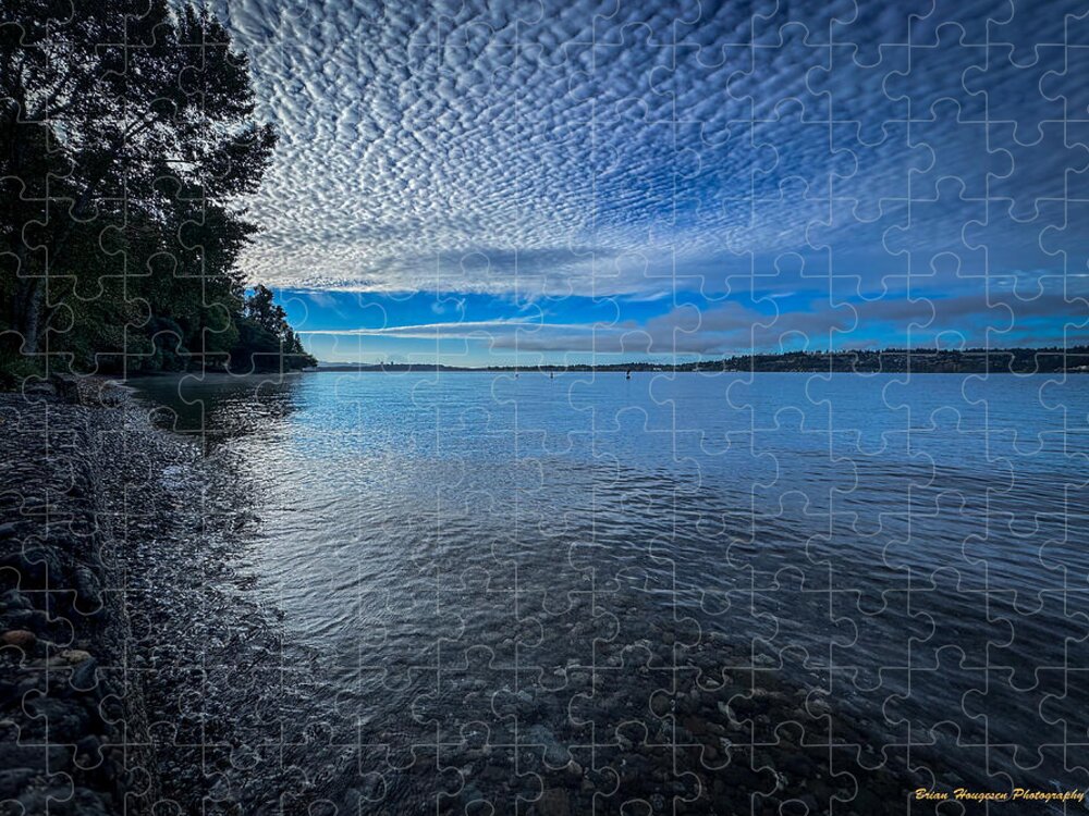 Reflection of the clouds Puzzle photography artwork by Brian Hougesen