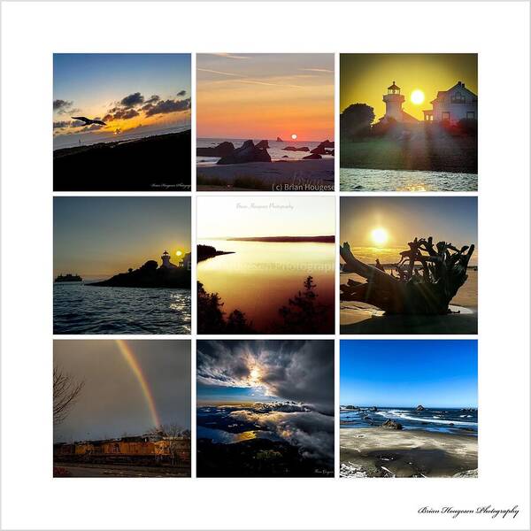 Sunsets sunrises and rainbow skies - Art Print