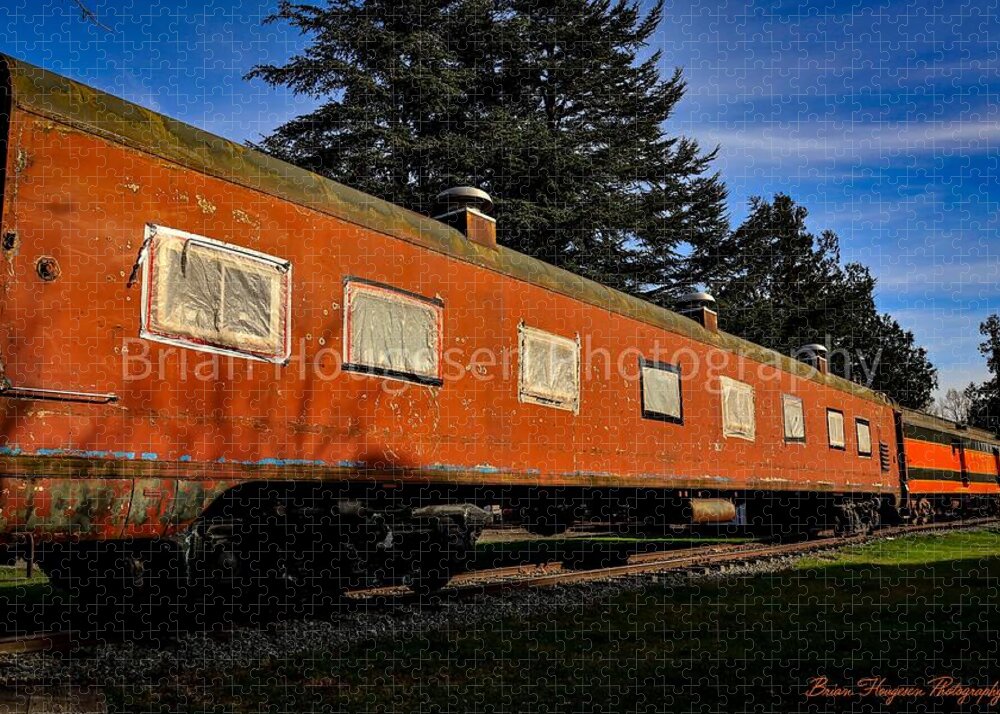 Vintage Train under Blue Sky - Puzzle