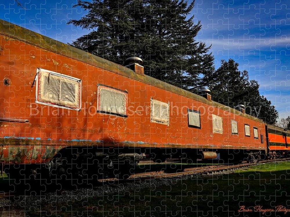 Vintage Train under Blue Sky - Puzzle