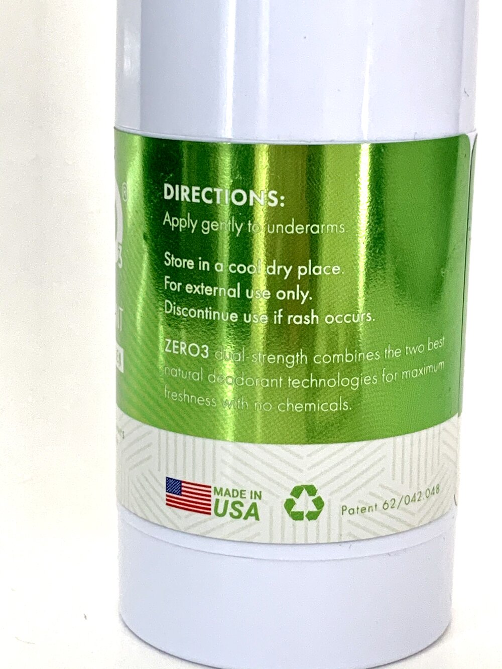 NEW Formula! Dual-Strength ZERO Natural Deodorant